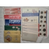 Image 1 : 17 Sleeves of Assorted UC Coin Sets from Various Years