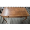 Image 2 : Vintage Solid Wood Writing Desk with 3 Drawers - Good Condition - Key Incl - 44"W x 24"D x 30"H