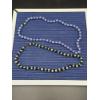 Image 2 : 2 Gorgeous Beaded Necklaces - Pink Floral Pattern - Unique Blue Pattern