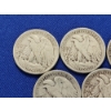 Image 6 : x5 90% Silver Walking Liberty Half Dollars: 1943, 1943, 1943, 1944, 1944 FV: $2.50