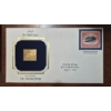 Image 1 : FAMOUS INVERTED JENNY 22kt GOLD REPLICA 1918 AIRMAIL FDC COVER w 24c Commemorative Stamp