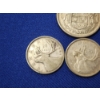 Image 3 : x4 80% Silver Canadian Coins: 1957 50-Cent Coin / 1954, 1965, 1941 25-Cent Coins