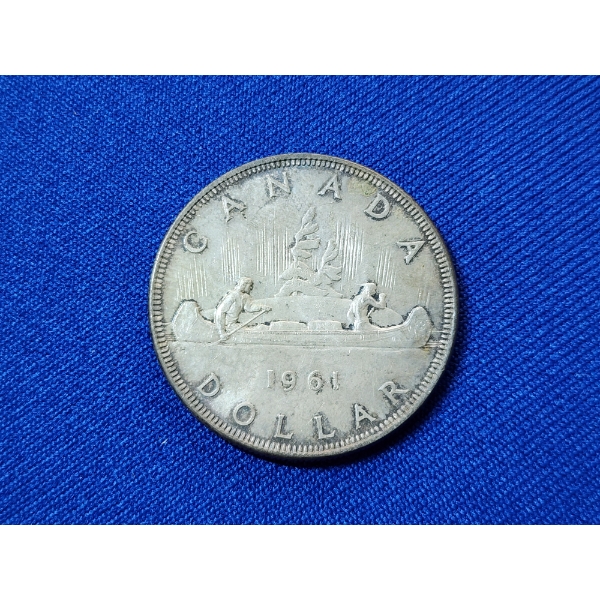 1961 Canada 80% Silver Dollar / ASW: 0.6oz