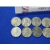 Image 2 : x10 1943-P Lincoln Steel Pennies with Plastic Coin Storage Tube