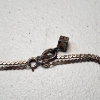 Image 3 : Sterling Silver Necklace with Small Die Pendant - 24in - Total Weight: 9.7g