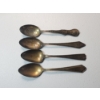Image 1 : Lot of 4 Assorted Sterling Silver Spoons - Total Weight: 72.8g