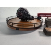 Image 3 : Decorative Wood Circular Tray, Small Wagon, Rose Jewelry Box, Glass Grapes, Eagle Letterpress