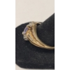 Image 3 : Women's Vintage 10K Yellow Gold Marquise-Cut Tourmaline Ring With Diamonds - Size 10 - Weight: 4.1g