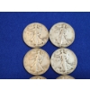 Image 2 : x6 Assorted Years Walking Liberty 90% Silver Half Dollars FV: $3.00