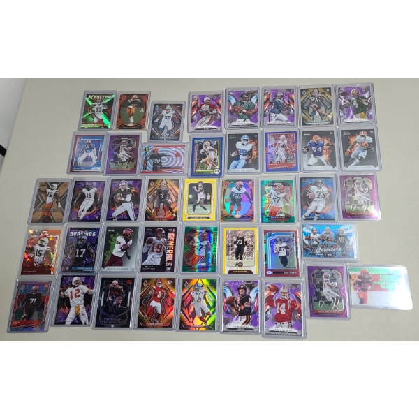 Large Lot Of Assorted Rookie/Numbered Football Trading Cards