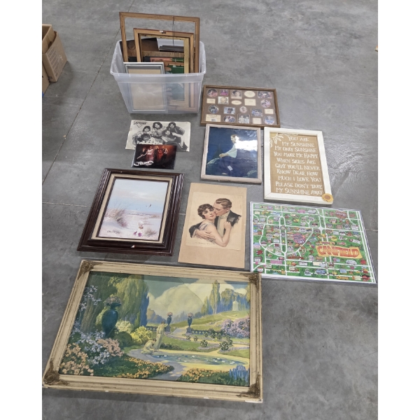 Interesting & Unique Large Vintage Frame And Wall Art Collection 