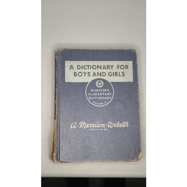 Webster's 1962 Hard Cover Elementary Dictionary