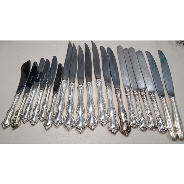 Sterling Silver Handled Knives - Over 2 lbs /1,000g