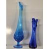 Image 3 : Excellent Condition Highly Collectable Gorgeous Vintage Cobalt & Colonial Blue Swung Vases