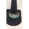 Image 1 : Sterling Silver Turquoise Inlay Ring - Size 12 - Weight: 8.6g