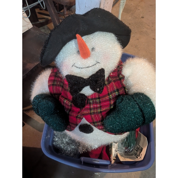 Mostly New Christmas Items, Including Light Stakes, Candy Garland, Plush Snowman, Velvet Bows & More