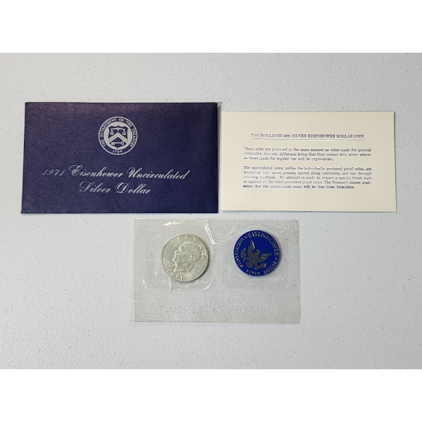1971-S Eisenhower 40% Silver Uncirculated Half Dollar 