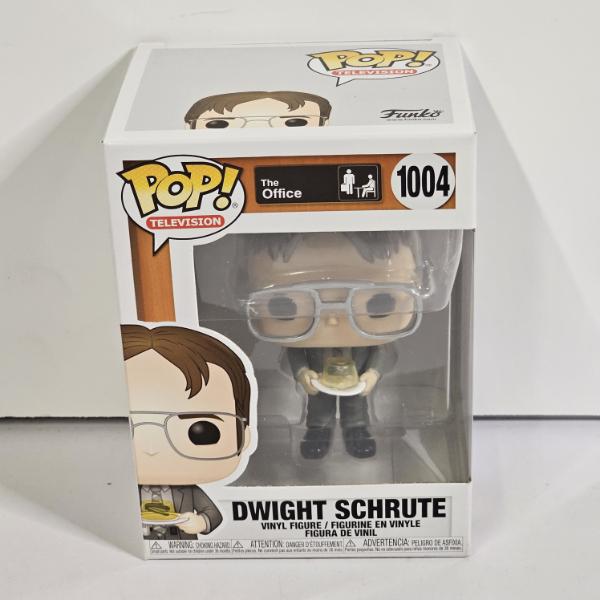 Funko Pop! Television #1043 The Office Dwight Schrute Holding Stapler In Jello Vinyl Figure 6.25"