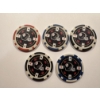 Image 2 : Pittsburgh Steelers Poker Chip Set - Mint Condition - Complete Set 5 Chips