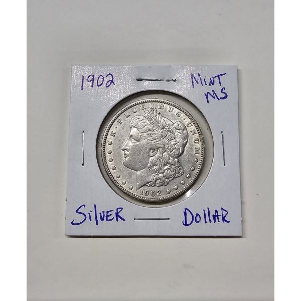 1902 Mint State Morgan Silver Dollar - Beautiful Condition