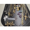 Image 8 : Vintage Costume Jewelry Collection Including Necklaces, Pins, Digital Watch, Gold Tone Bangle & Much