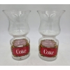 Image 1 : Two Excellent Condition 1970s Coca Cola Hurricane Style Glasses
