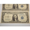 Image 4 : Three U.S. $1 Blue Seal Silver Certificates Series: 1935-F, 1957-B, 1935-D