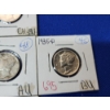 Image 5 : Lot of 7 Mercury Silver Dimes - Including Higer-Grade & Split Bands! 