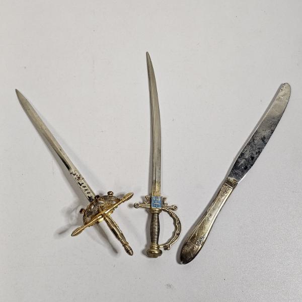 Vintage Sword and Butter Knife Style Letter Openers