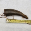 Image 5 : Vintage Black Powder Horn with Wooden Plug & Carry Cord – Approx. 4.5"