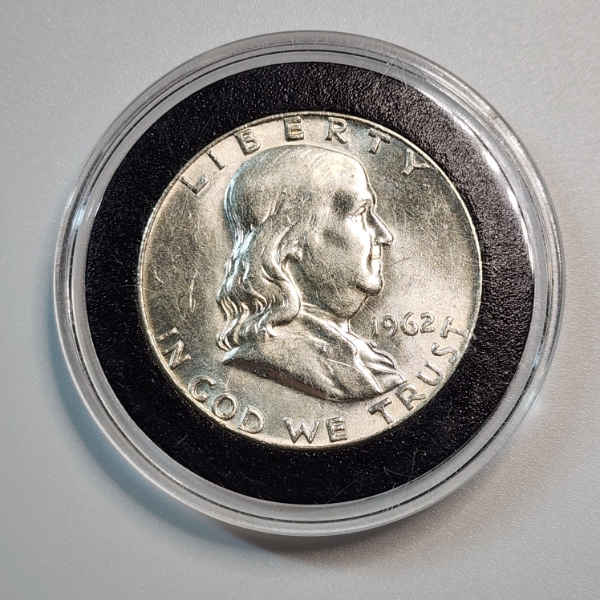 United States 1962-D Franklin Half Dollar - 90% Silver 