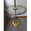 Image 2 : PICKUP IN CANTON - Excellent Condition Glass And Brass 16'' x 5ft Table/Lamp Combo 