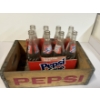 Image 1 : Vintage Pepsi Free Soda Bottles with Pepsi Crate