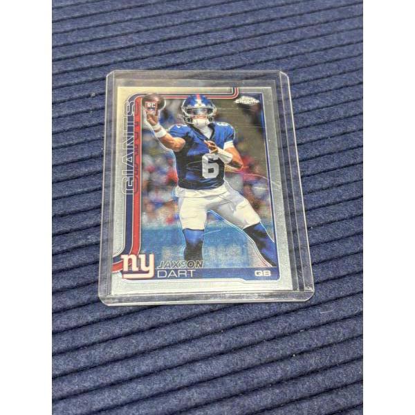Jaxson Dart Football Card - Topps Chrome - New York Giants - 2025 - #306 