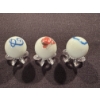 Image 6 : 3 - Vintage Cleveland Indians Promotional Advertising Marbles Including Rare Chief Wahoo - Mint Cond