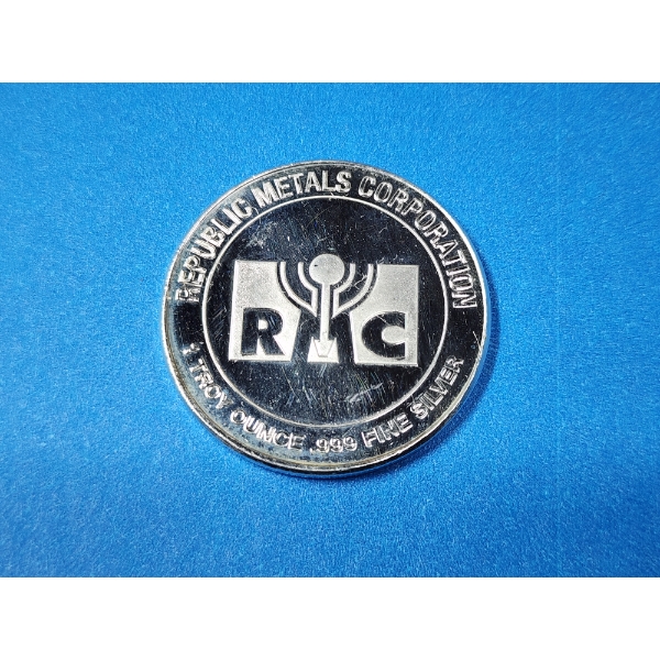 Republic Metals Corporation 1 Troy oz .999 Fine Silver Round 