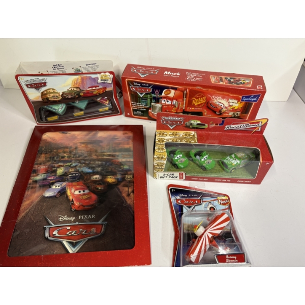 Cars Movie Poster & Toy Cars - Big Mack Truck - Barney Stormin