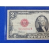 Image 4 : x2 United States $2 Red Seal Notes: 1928 G & 1928 D - Very Good - In Protective Sleeves