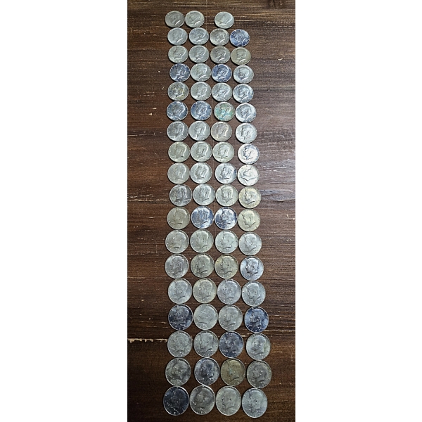 40% Silver Kennedy Half Dollars - $35.50 FV