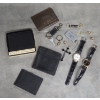 Image 1 : Two Watches, Leather Wallets, Money Clip, Key Rings And More!