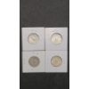 Image 4 : 1952, 1952-D, 1959, 1960-D 90% Silver Washington Quarters - Face Value: $1.00
