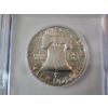Image 4 : ICG GRADED AU53 1962 90% Silver Franklin Half Dollar 