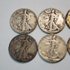 Image 2 : x8 Assorted Years U.S. Walking Liberty Half Dollars - 90% SILVER - FV: $4.00