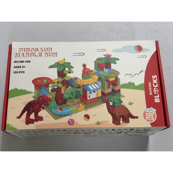 Dinosaur Marble Run Building Blocks - Brand New In The Box