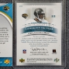 Image 8 : Two Upper Deck AUTOGRAPHED Jacksonville Jaguars NUMBERED Rookie Football Trading Cards Ft PATCH!