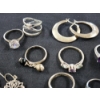 Image 4 : Sterling Silver Ring & Earring Assortment Weighing About 49.6 Grams Total