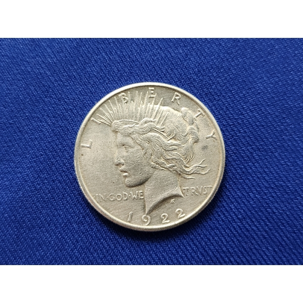 1922-S 90% Silver Peace Dollar in Excellent Condition