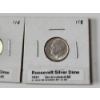 Image 7 : x6 Assorted Years Uncirculated 90% Silver Roosevelt Dimes FV: $0.60
