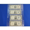 Image 1 : (4) U.S. Notes: (1) 1953-A $2 Note and (3) $1 Silver Cetificates: 1935 B, C, D
