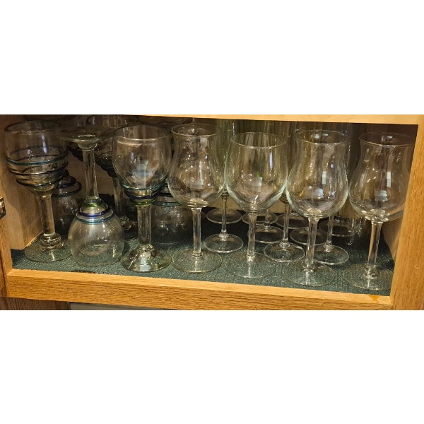 As Shown - Self Of Glasses & Wine Glasses - 22 Count All In All